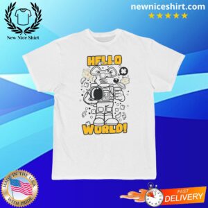 Hello World Astronaut Rat Short-Sleeved T-Shirt - LATEST TRENDING CLOTHING