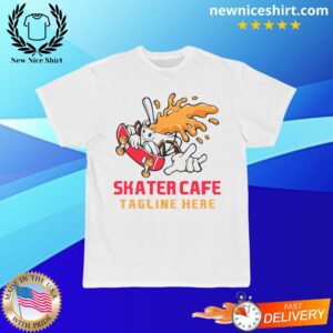 Skateboard Skater Cafe Short-Sleeved T-Shirt - LATEST TRENDING CLOTHING