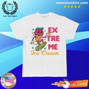 Extreme Funny Ice Cream Character Short-Sleeved T-Shirt - LATEST TRENDING CLOTHING