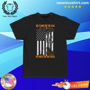 We Stand For The American Flag Veteran Short-Sleeved T-Shirt - LATEST TRENDING CLOTHING