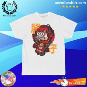 Daruma Charm Short-Sleeved T-Shirt - LATEST TRENDING CLOTHING