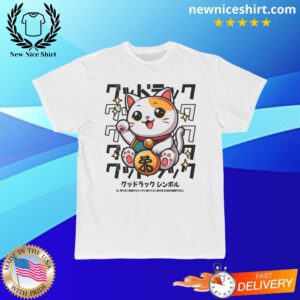 Lucky Cat Short-Sleeved T-Shirt - LATEST TRENDING CLOTHING